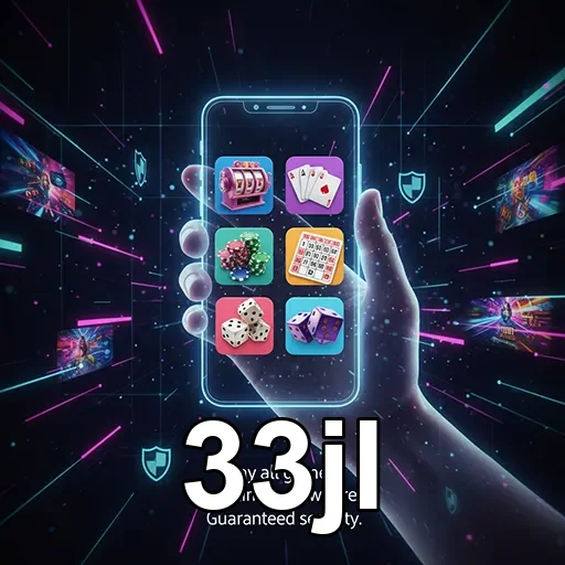 Mobile user enjoying casino games on 33jl app
